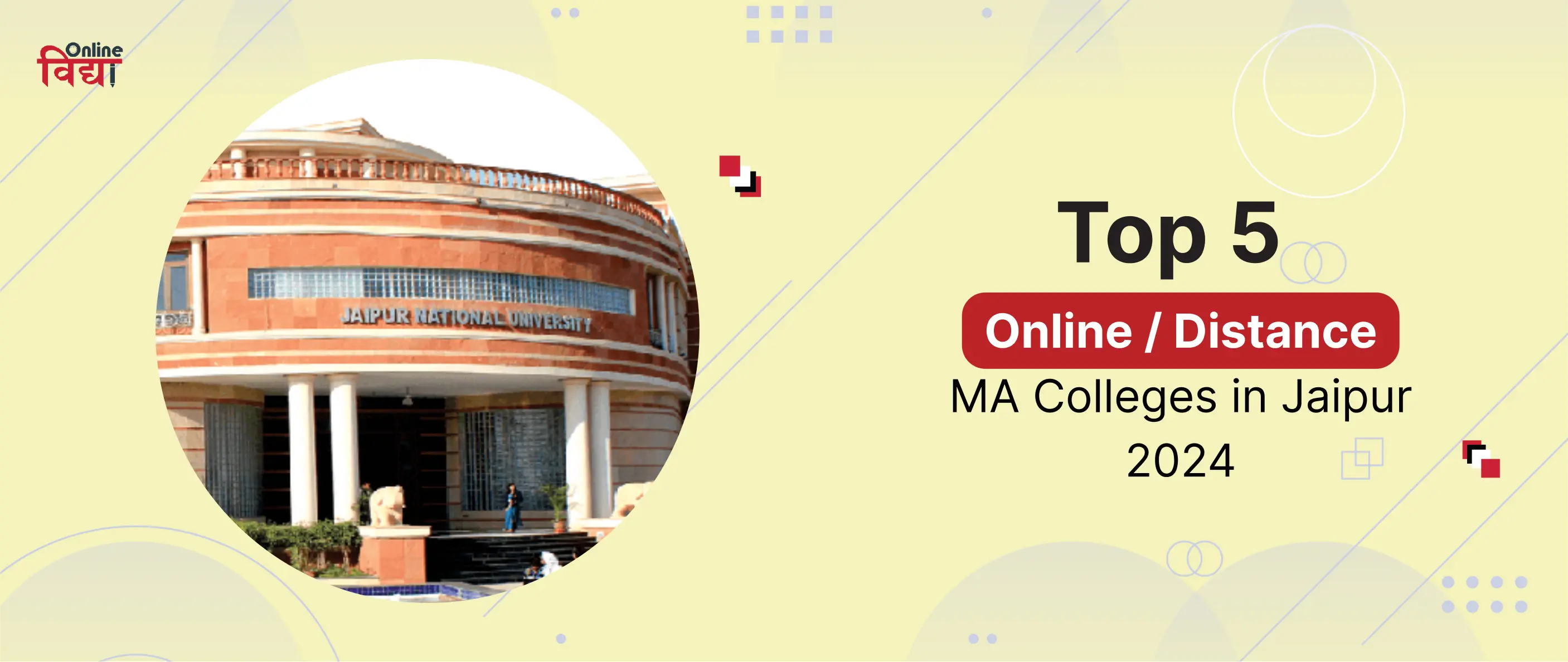 Top 5 Online/Distance MA Colleges in Jaipur 2024
